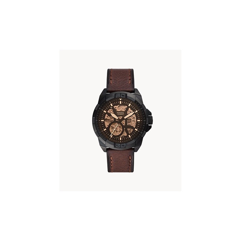 Montre Fossil Automatique Collection BRONSON en cuir