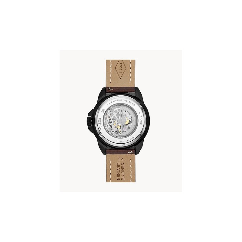Montre Fossil Automatique Collection BRONSON en cuir