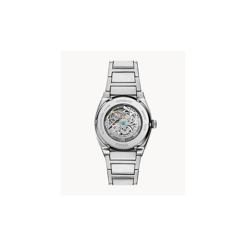 Montre Fossil Automatique Collection EVERETT acier argenté