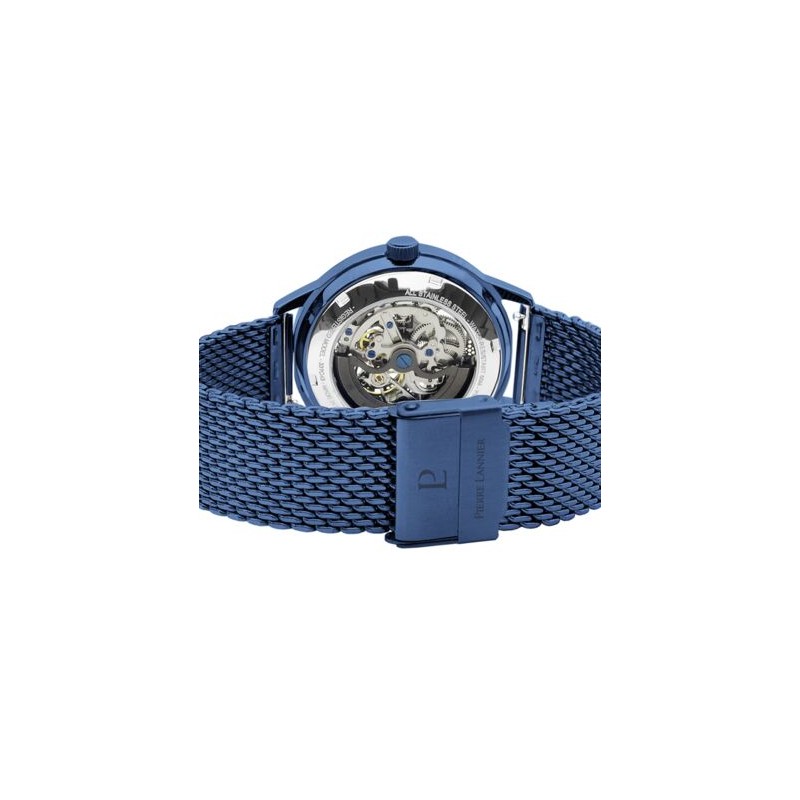 MONTRE PIERRE LANNIER HOMME AUTOMATIQUE MAILLES MILANAISES
