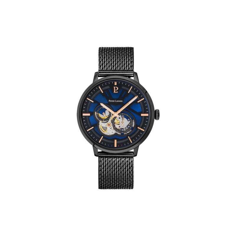 MONTRE PIERRE LANNIER HOMME AUTOMATIQUE MAILLES MILANAISES