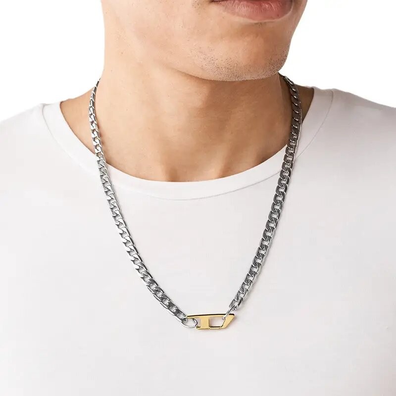 Collier Homme Diesel en acier