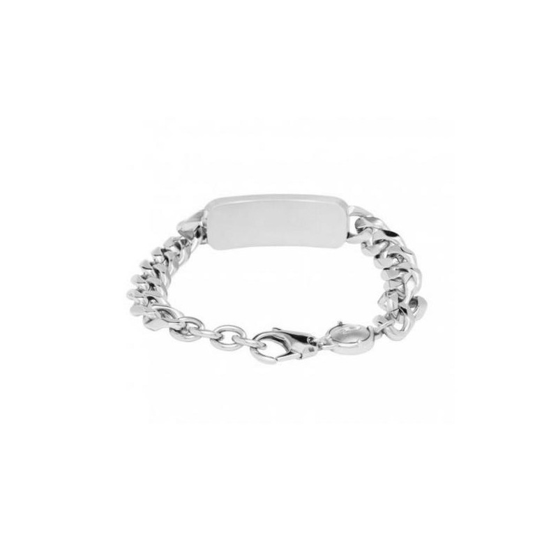 Bracelet Homme Diesel mailles gourmettes en acier