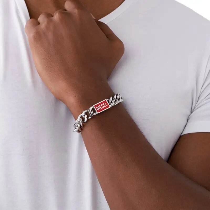 Bracelet Homme Diesel mailles gourmettes