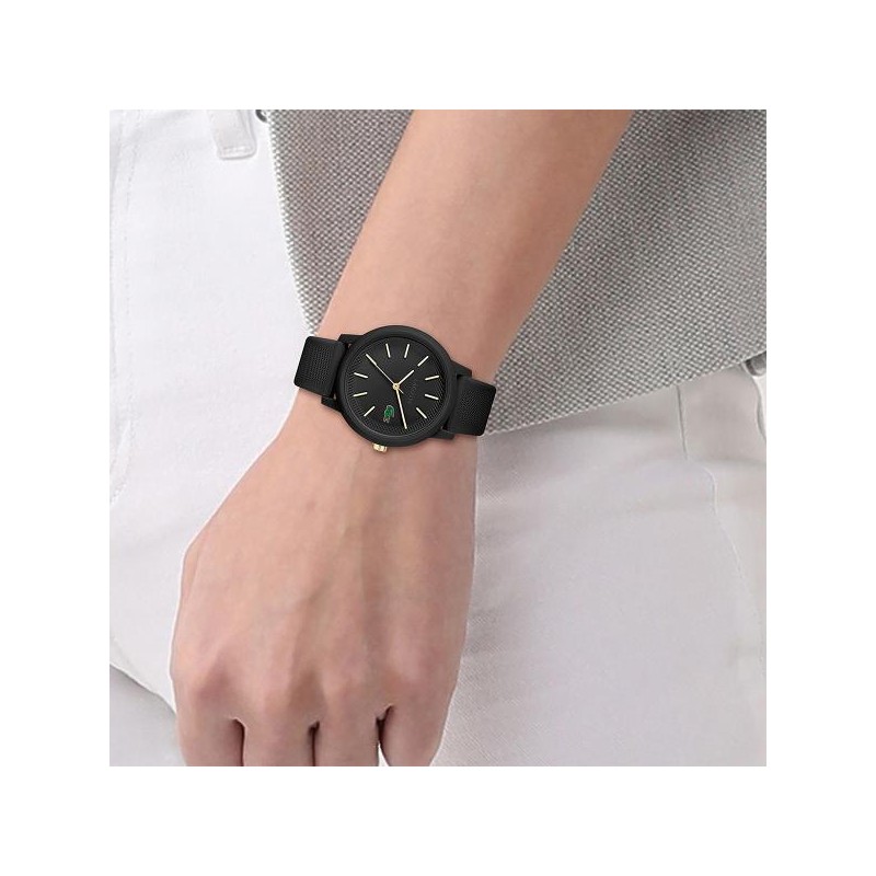 MONTRE LACOSTE FEMME SILICONE NOIR