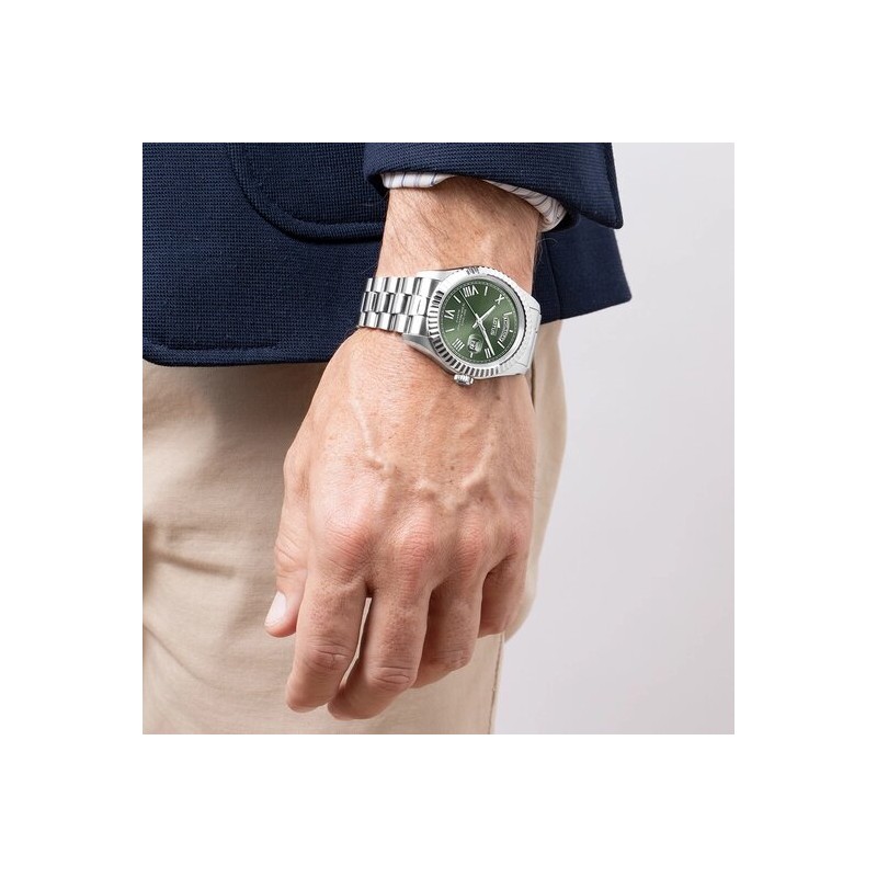 Montre Lotus Cadran Vert chiffres romains