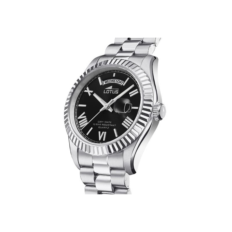 Montre Lotus Cadran Noir chiffres romains
