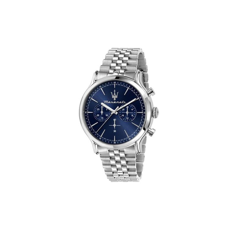 Montre Maserati homme acier cadran bleu chronographes