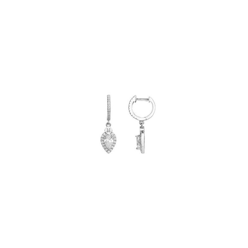 Boucles d'oreilles Dormeuses Femme Iconique Victoria Magdalena Argent 925/000 et Oxydes de zirconium
