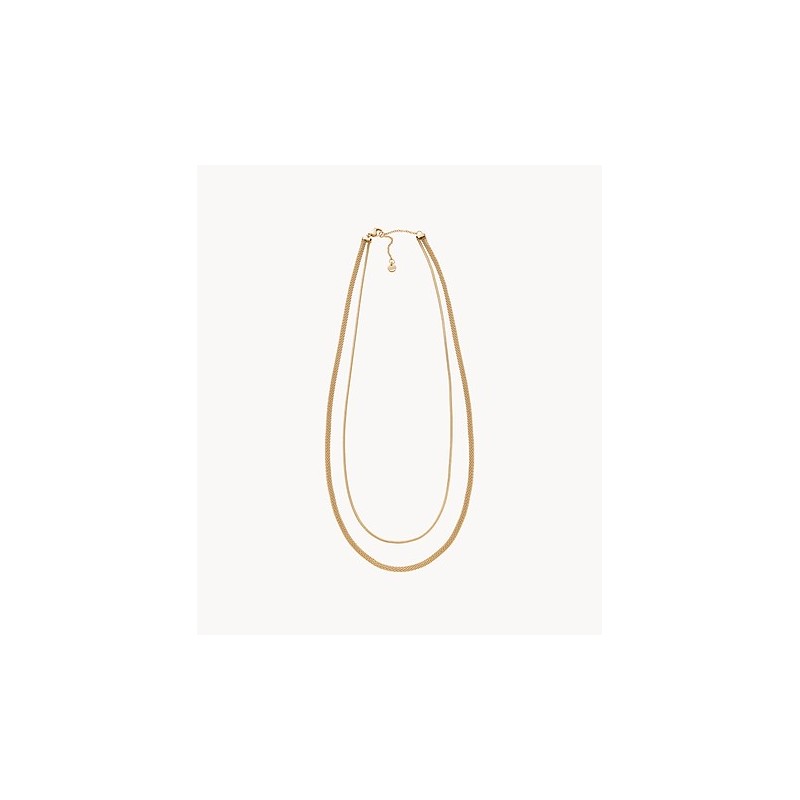 Collier Femme Skagen Multi rangs Collection Merete en acier doré