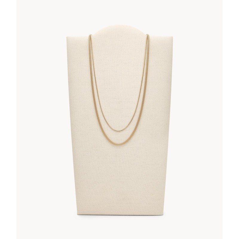 Collier Femme Skagen Multi rangs Collection Merete en acier doré