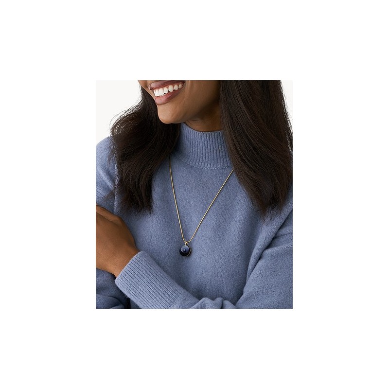 Collier Femme Skagen Pendentif Collection Sea glass en acier doré