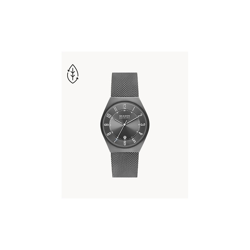 Montre Homme Skagen en mailles milanaises anthracite