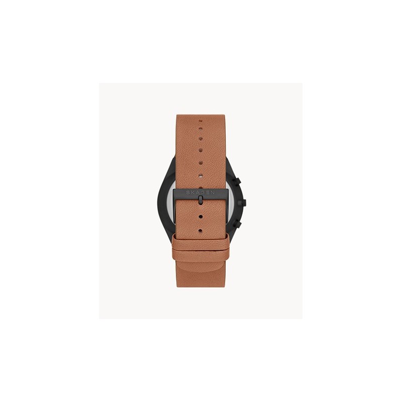 Montre Homme Skagen  Chronographes en cuir marron