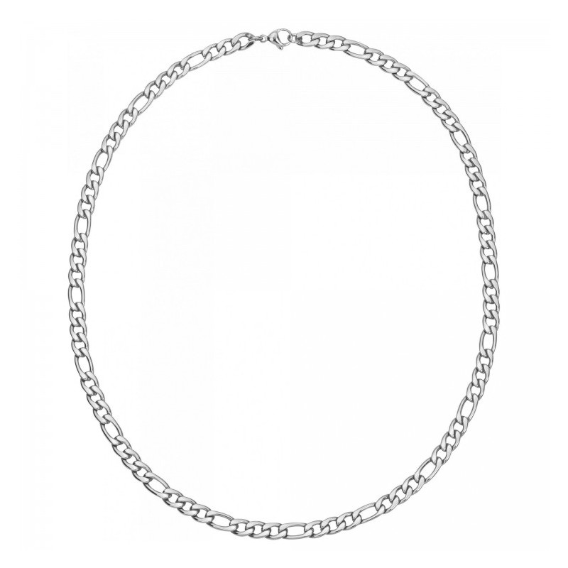 Chaine elio phebus homme en Acier argenté Maille cheval