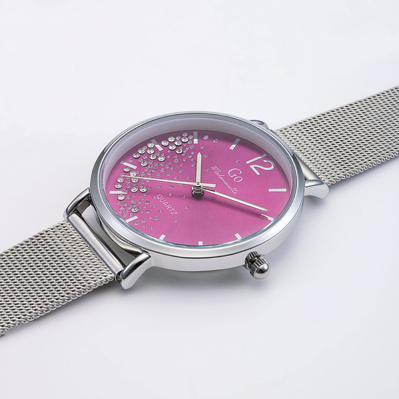 Montre Femme GO  bracelet mailles milanaises