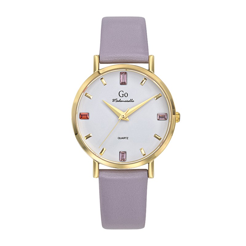Montre Femme GO  bracelet cuir violet