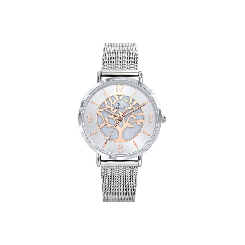 Montre Femme GO  bracelet mailles milanaises arbre de vie