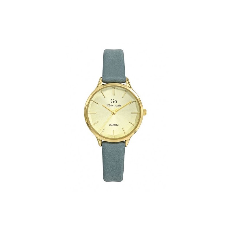 Montre Femme GO  bracelet cuir vert