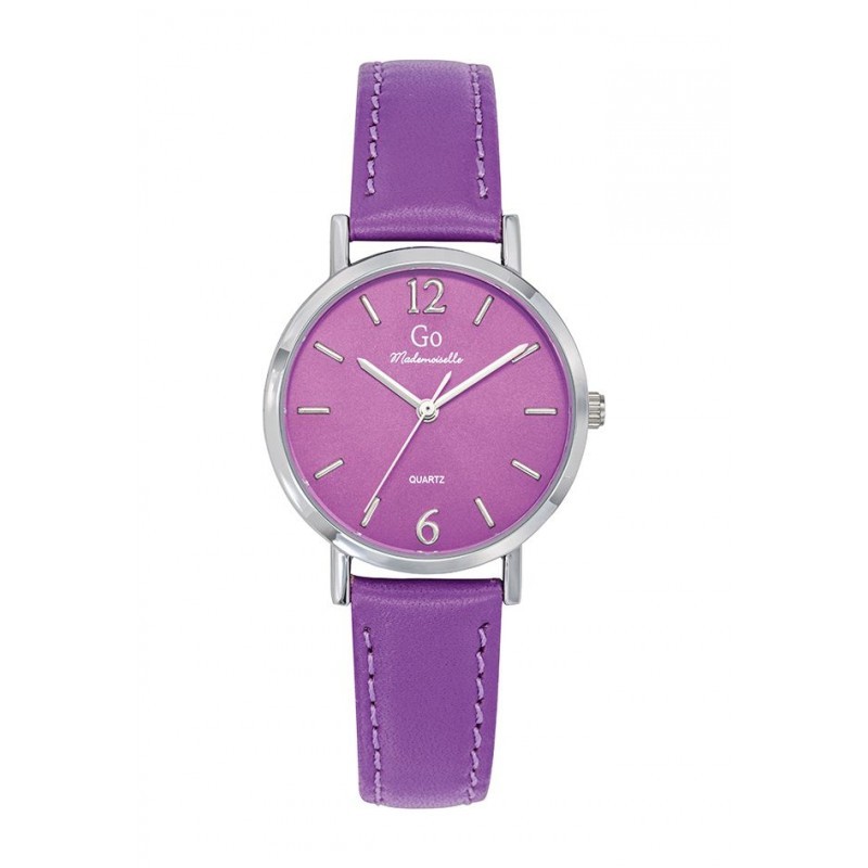 Montre Femme GO  bracelet cuir violet