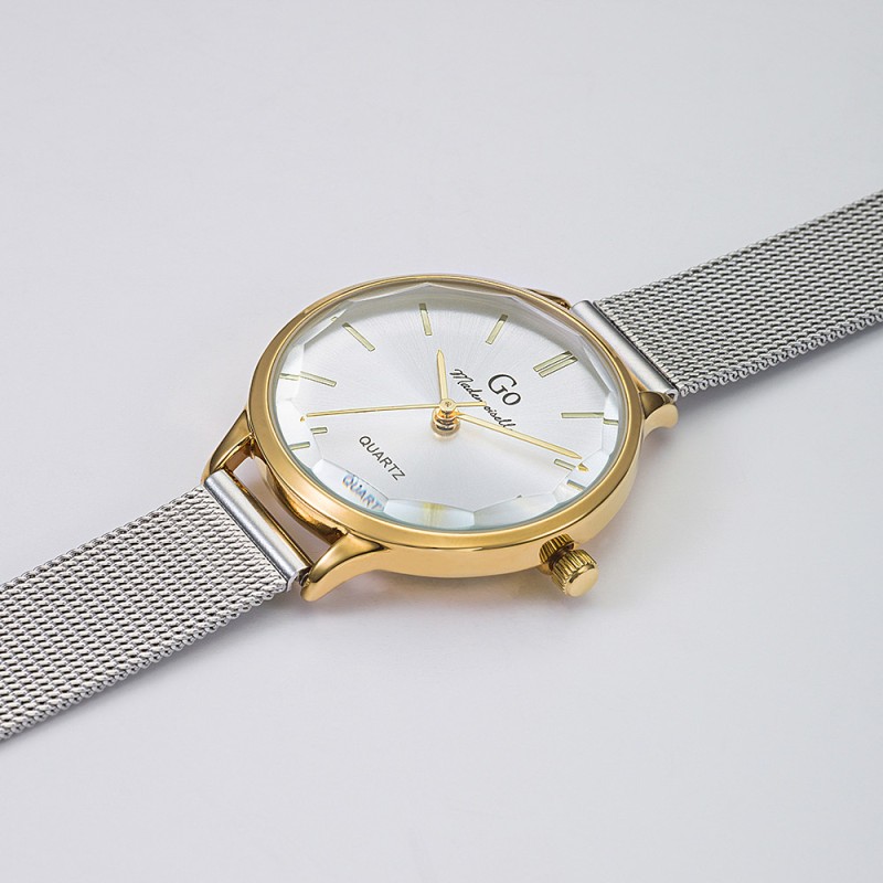 Montre Femme GO  bracelet mailles milanaises
