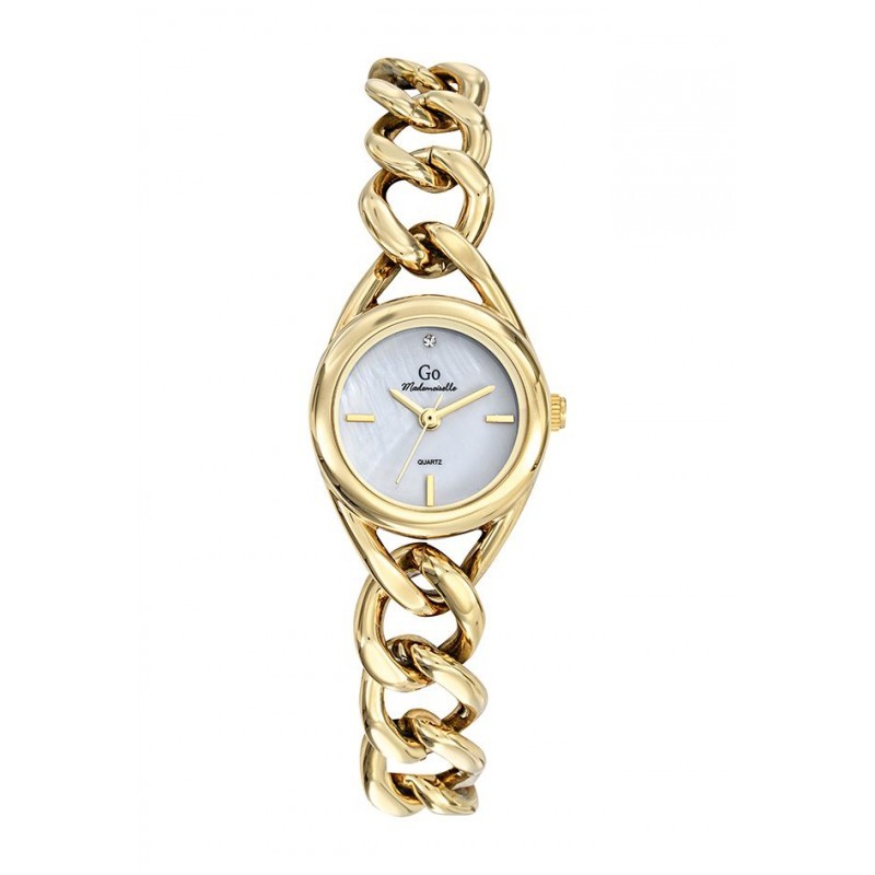 Montre Femme GO  bracelet métal doré
