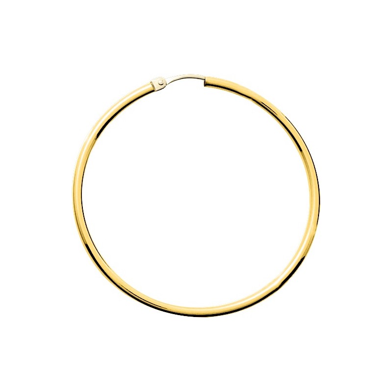 Boucles d'oreilles Créoles diamètre 40mm or jaune 750/000