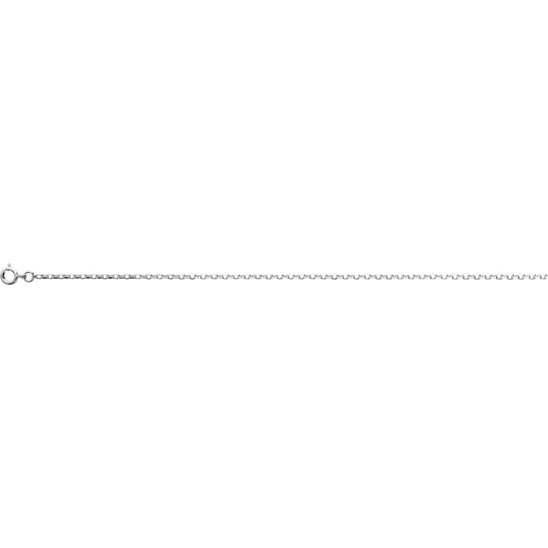 Chaîne mailles forçat diamantées en argent 925/000