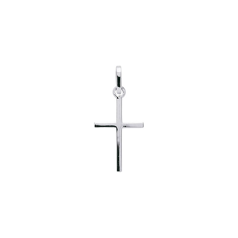 Pendentif Croix en Or blanc 375/000