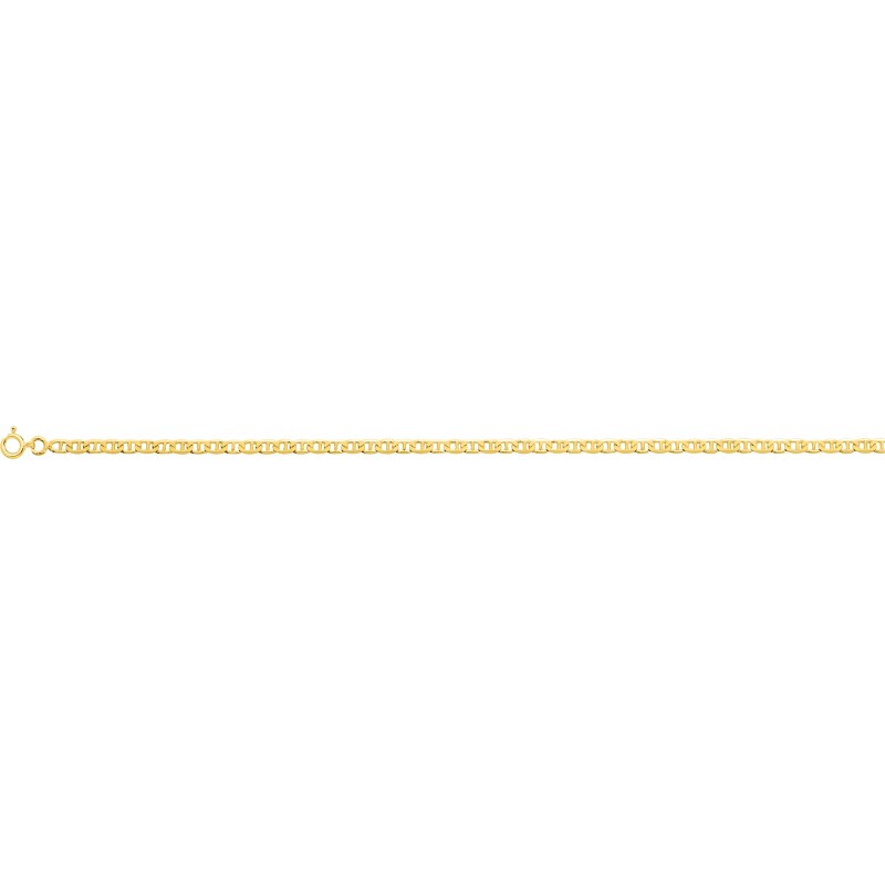 Bracelet Carador maille bâton 3mm en or jaune 375/000