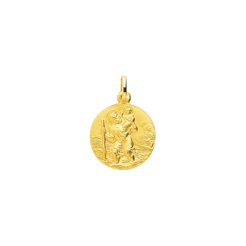 Médaille Carador motif Saint Christophe en Or jaune  375/000