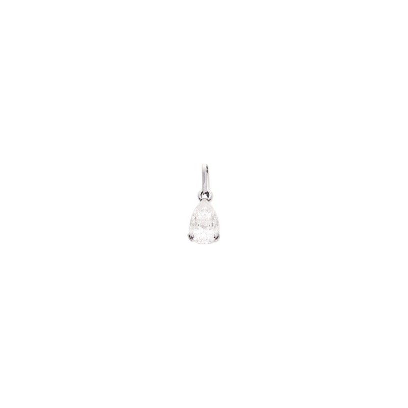 Pendentif Carador  en Or Blanc  375/000 et Oxydes de zirconium