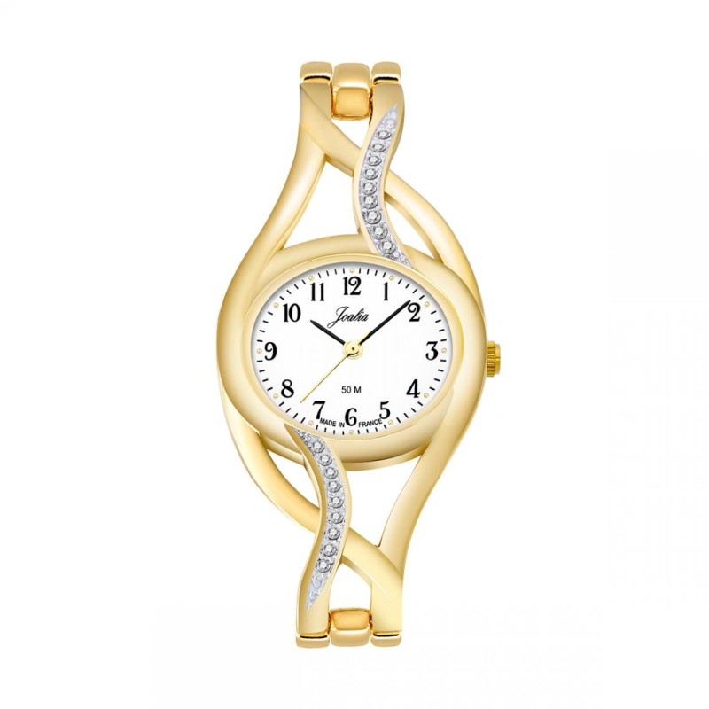 Montre Femme Joalia Bracelet en Acier dorée