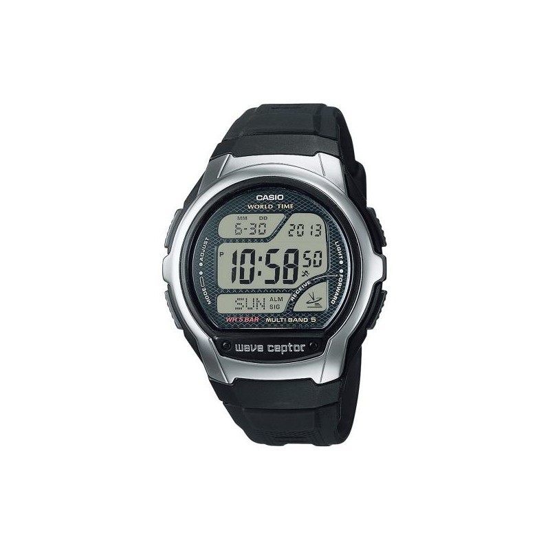 Montre Casio Homme Wave ceptor Résine Noir