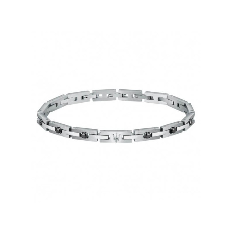 Bracelet Homme Maserati en Acier argenté