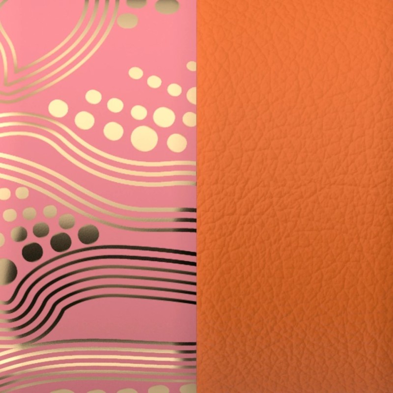 Cuir pour manchettes 25 mm Les Georgettes Anémone/Capucine