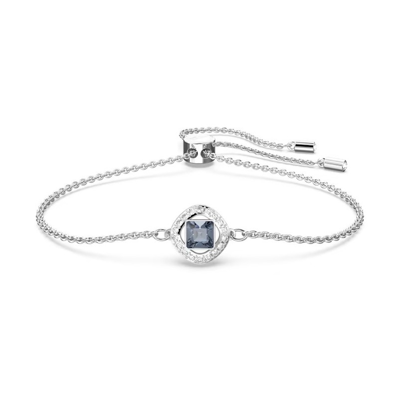 Bracelet Swarovski Métal argenté et Cristal bleu