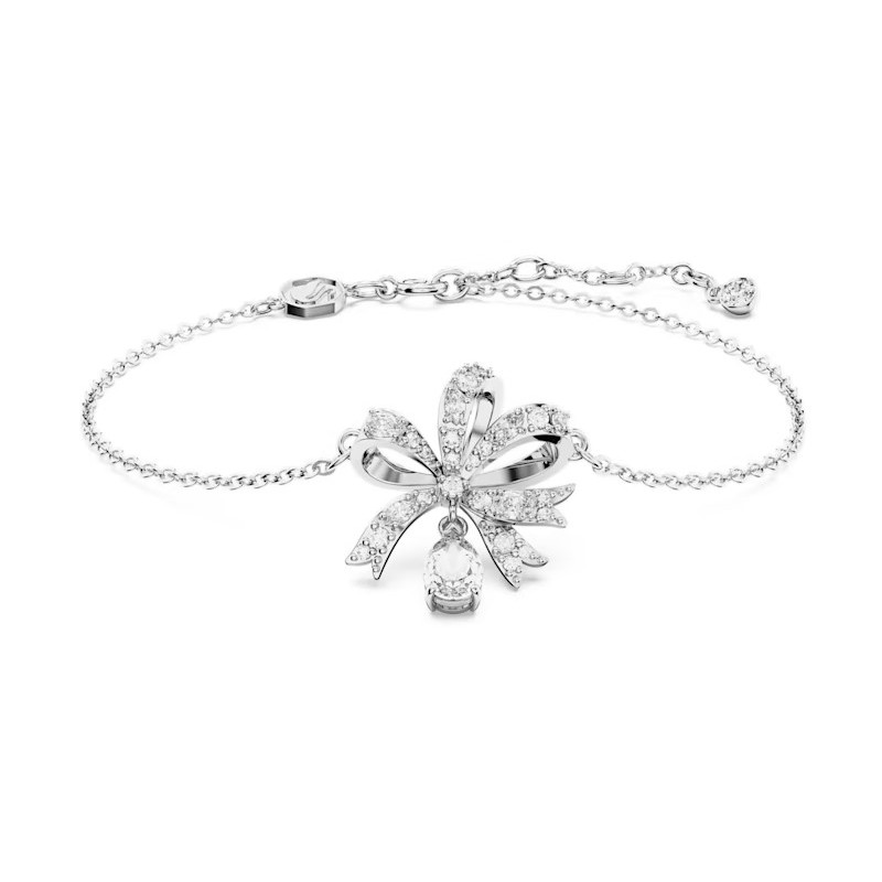 Bracelet Femme Swarovski Métal argenté et Cristaux Motif noeud