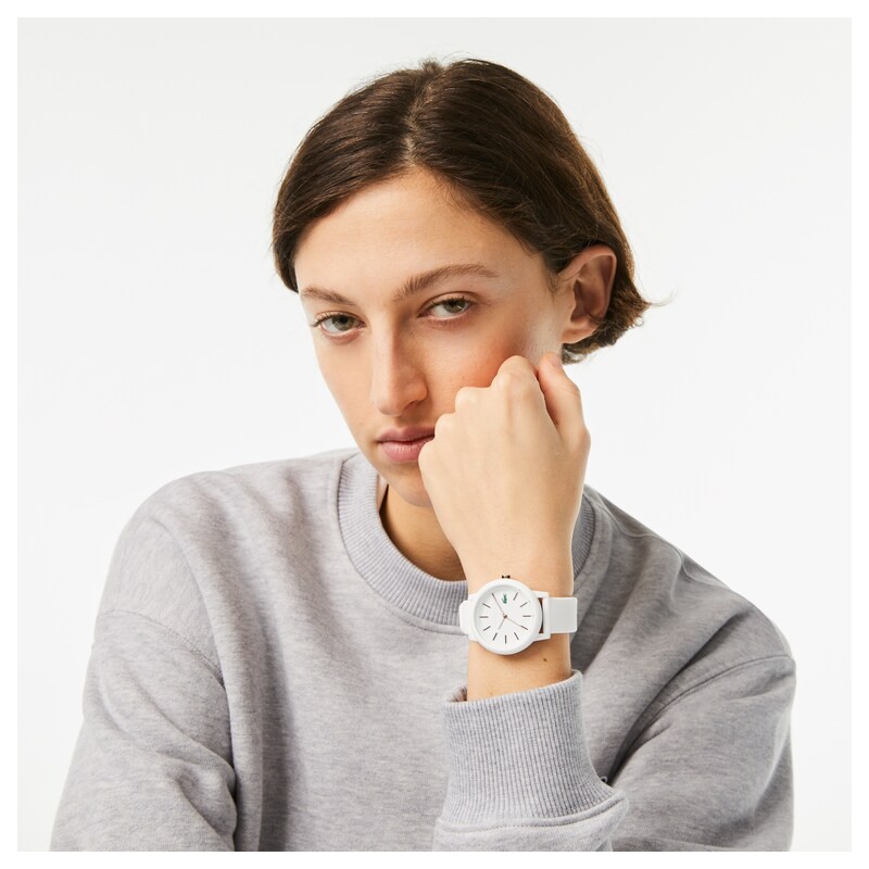 MONTRE LACOSTE FEMME SILICONE BLANC