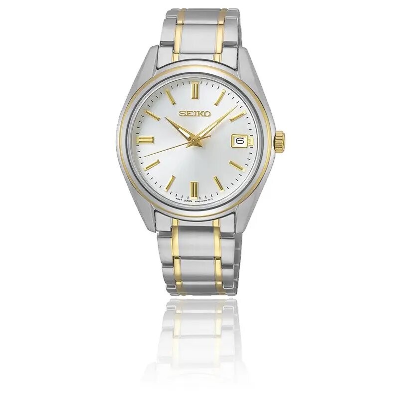 Montre Seiko Homme bracelet acier bicolore