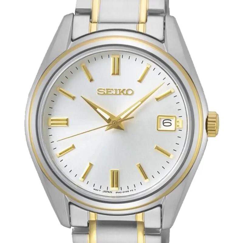 Montre Seiko Homme bracelet acier bicolore