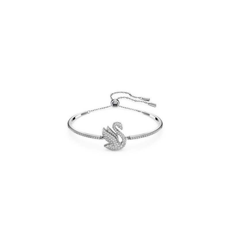 Bracelet Femme Swarovski Métal argenté et Cristaux Motif Cygne