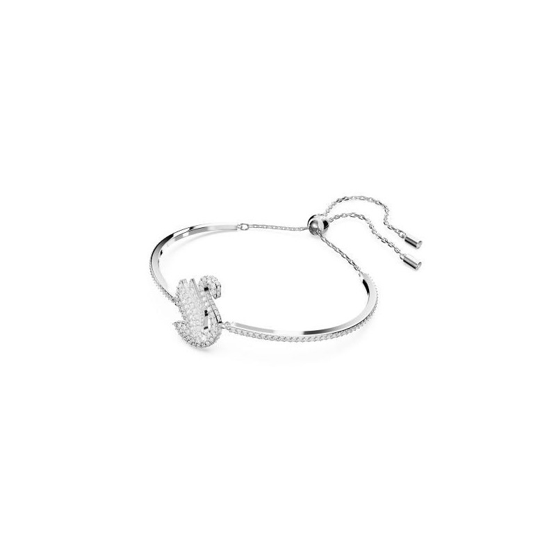 Bracelet Femme Swarovski Métal argenté et Cristaux Motif Cygne