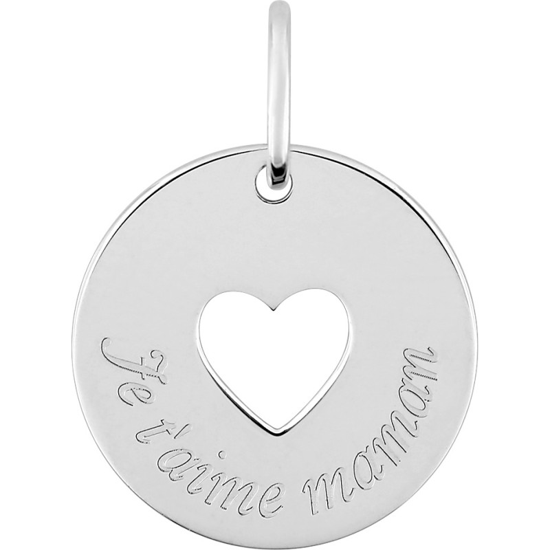 Pendentif Carador "je t'aime maman"  en Argent  925/000