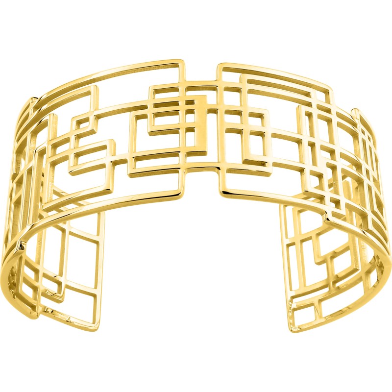 Bracelet Amporelle manchette 30mm en acier doré