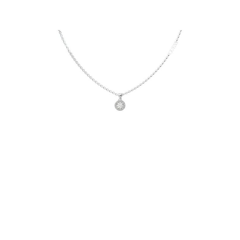 Collier Femme Guess en Acier argenté et Oxydes  rond Maille forçat