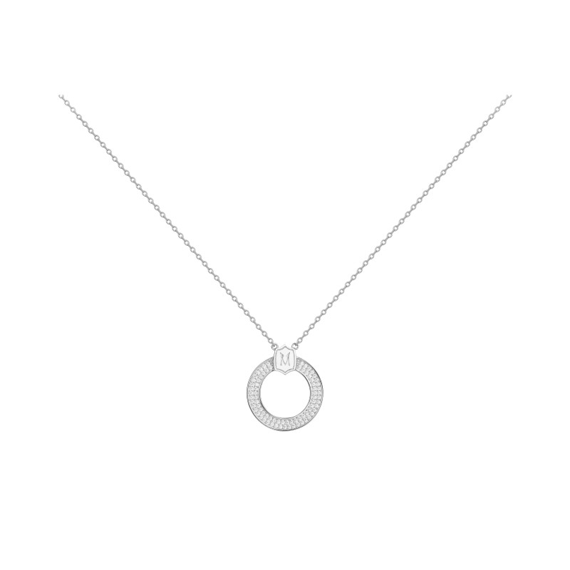 Collier Femme Victoria Magdalena Argent 925/000 et Oxydes de zirconium Maille forçat