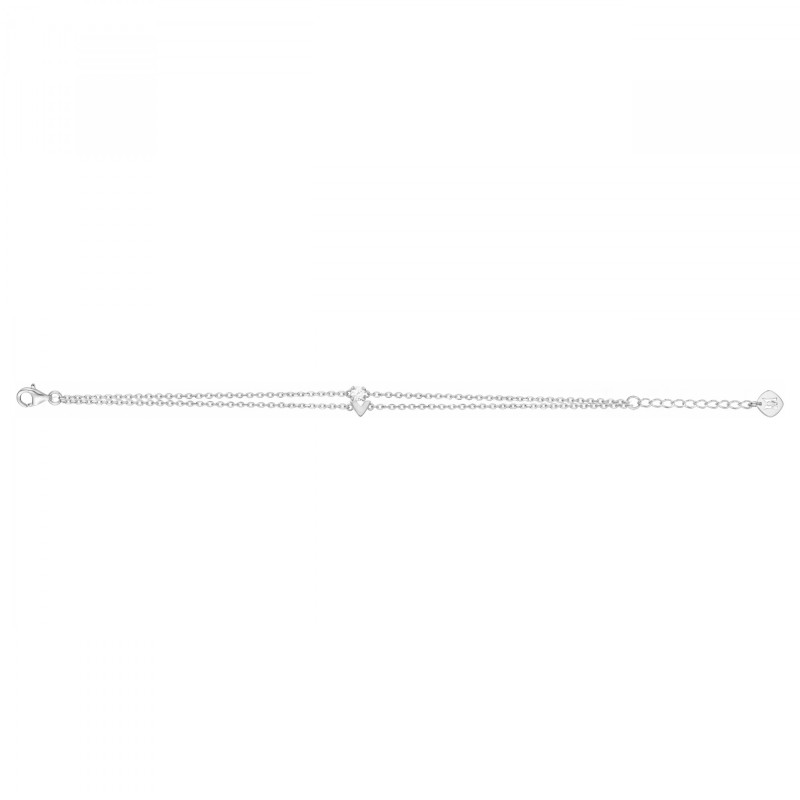 Bracelet Femme Victoria Magdalena Argent 925/000 et Oxyde de zirconium Maille forçat