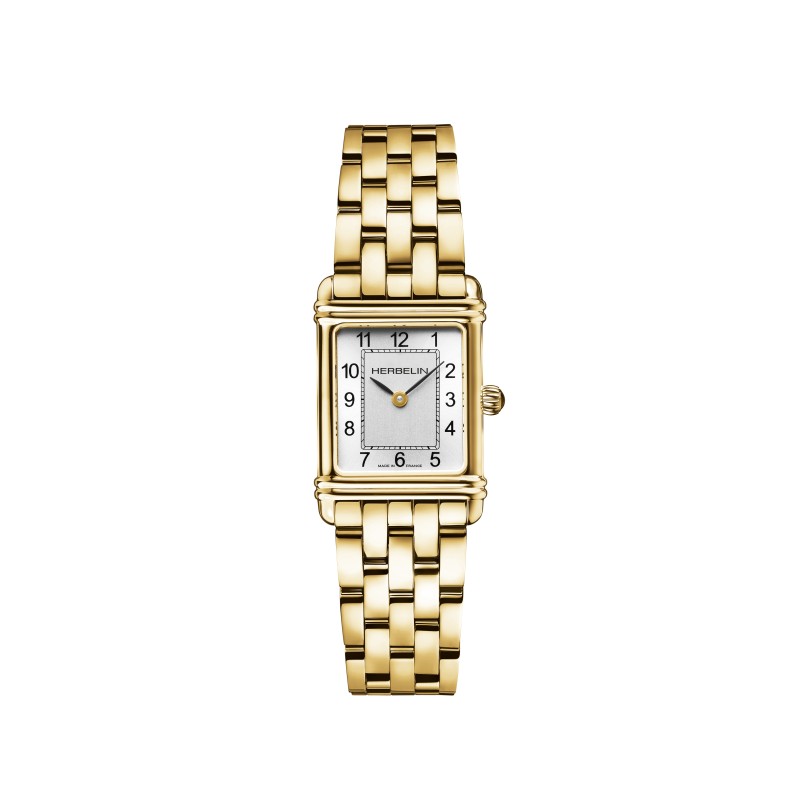 Montre Femme Michel Herbelin Collection ART DECO Bracelet en Acier doré