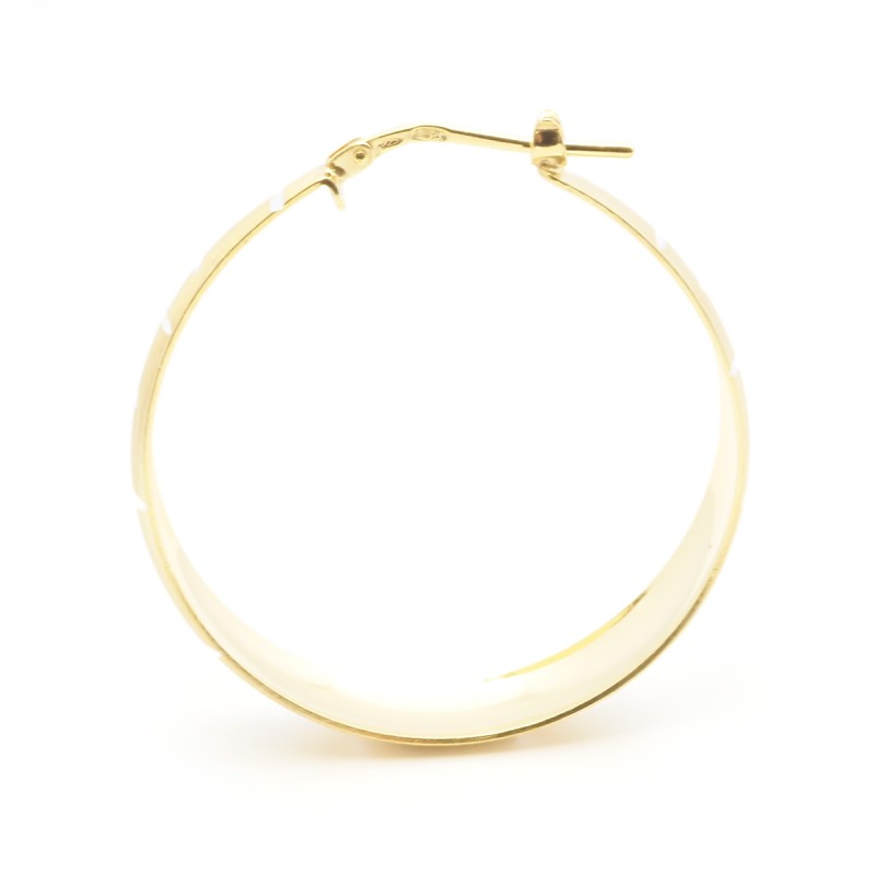 Boucles d'oreilles Créoles Femme Silver Pop en Argent 925/000 doré